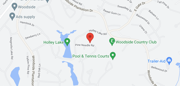 map of 121 Pine Needle Road, Aiken, SC 29803